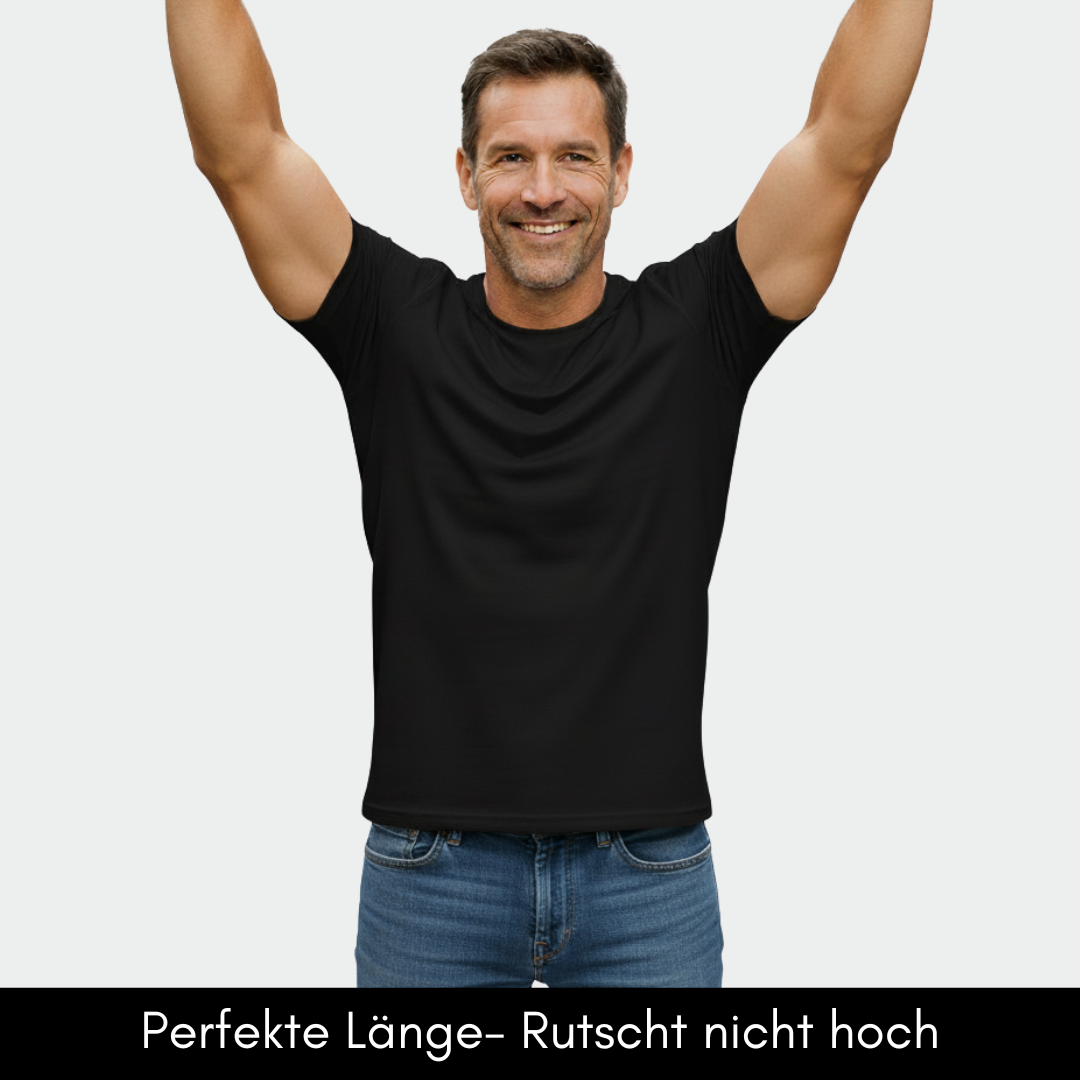 Herren T-Shirt – T-Shape, Rundhals, Baumwolle