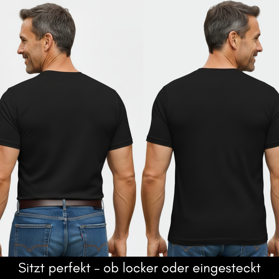 Herren T-Shirt – T-Shape, Rundhals, Baumwolle