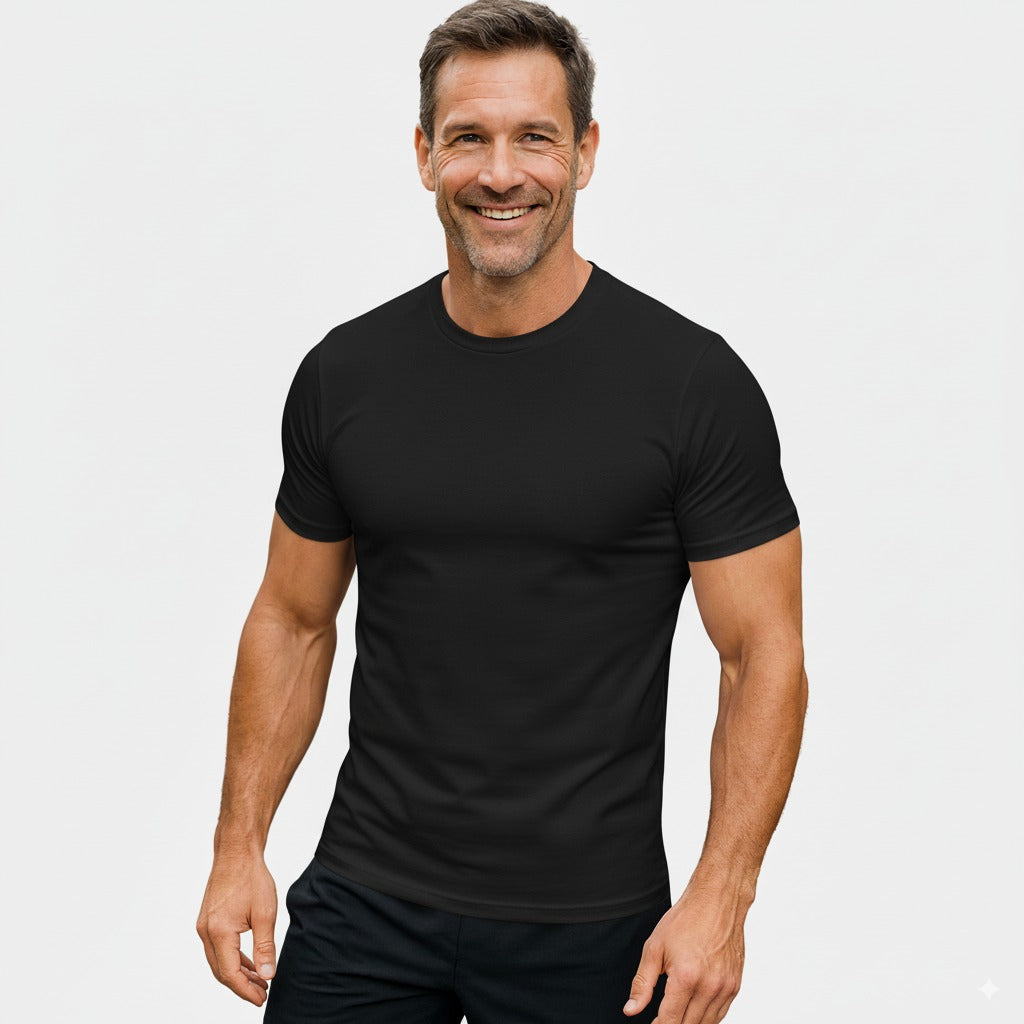 Herren T-Shirt – T-Shape, Rundhals, Baumwolle