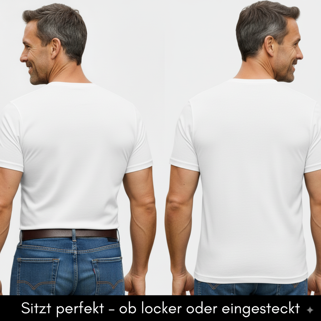 Herren T-Shirt – T-Shape, Rundhals, Baumwolle