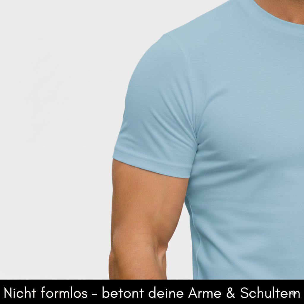 Herren T-Shirt – T-Shape, Rundhals, Baumwolle