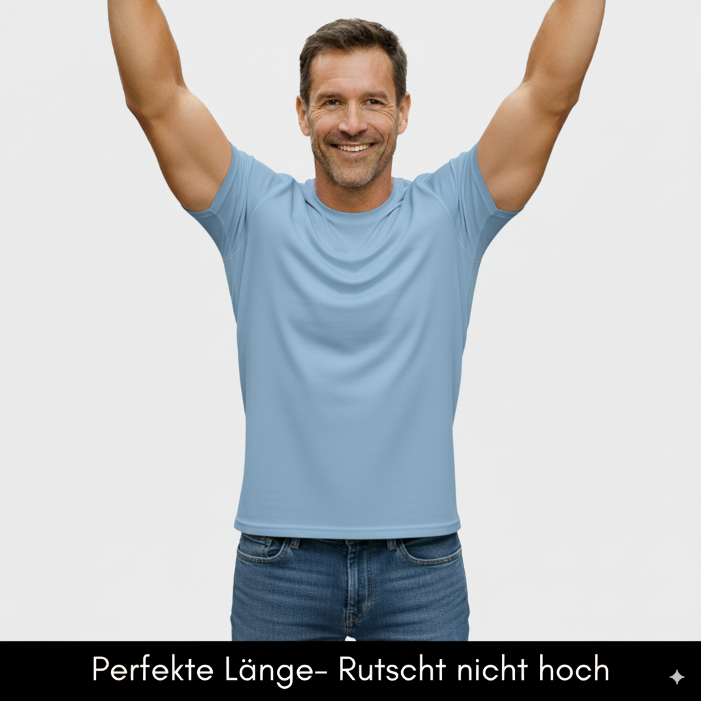 Herren T-Shirt – T-Shape, Rundhals, Baumwolle