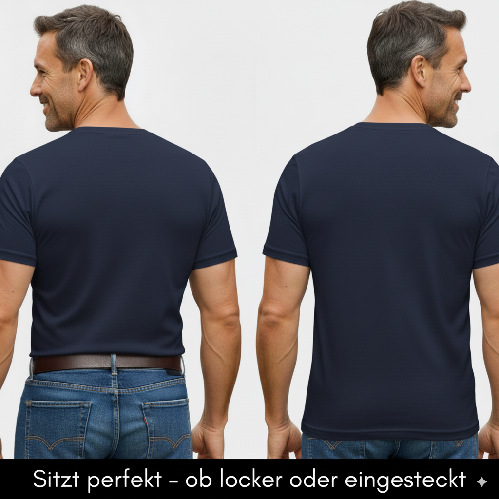 Herren T-Shirt – T-Shape, Rundhals, Baumwolle