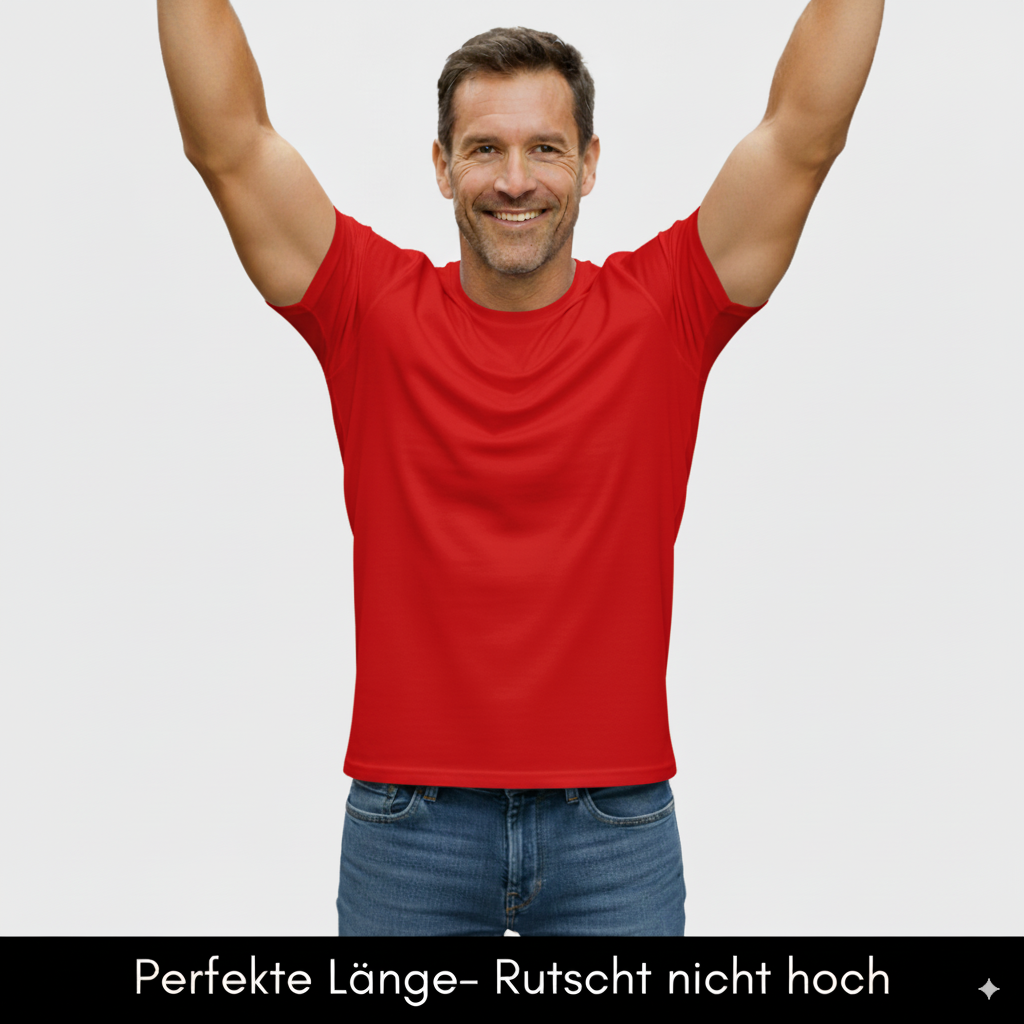 Herren T-Shirt – T-Shape, Rundhals, Baumwolle