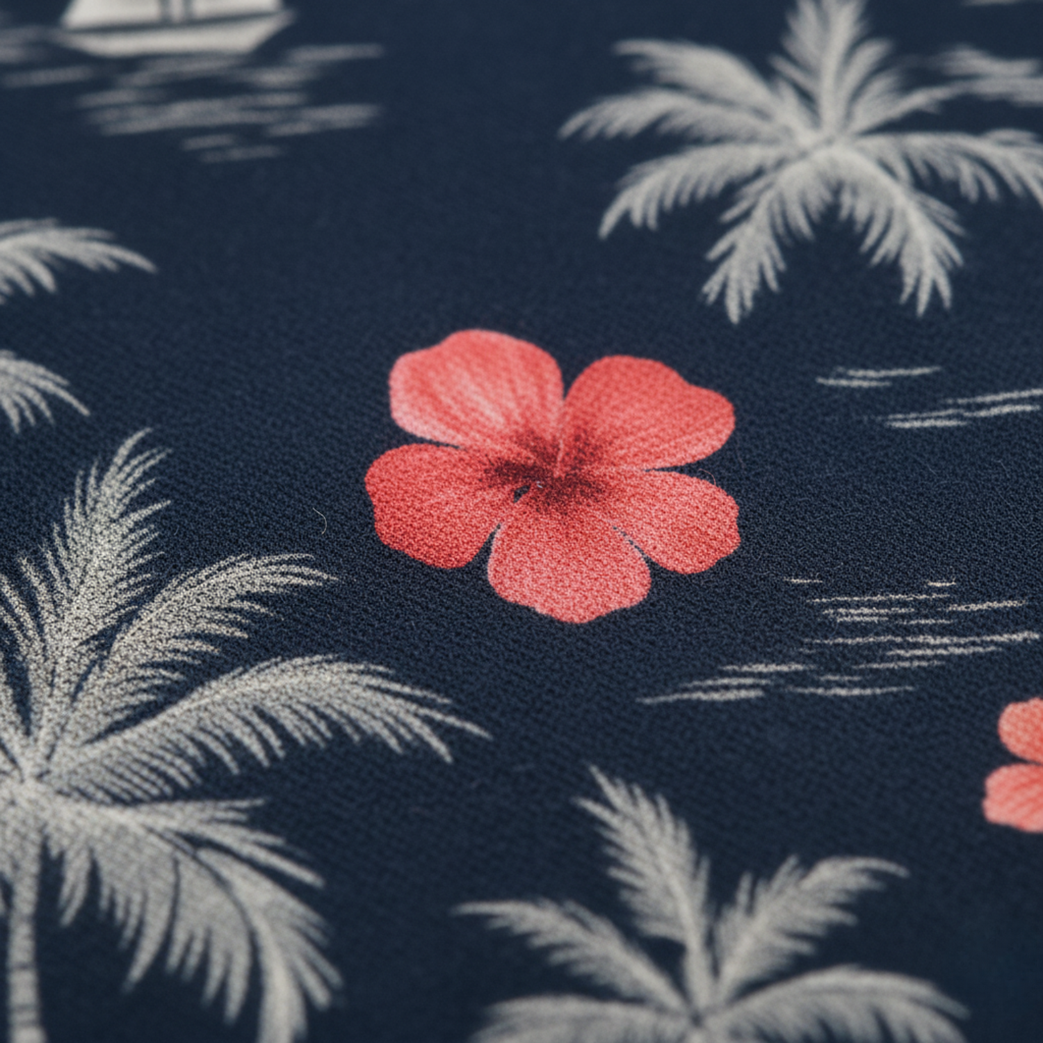 Line One Rundhals T-Shirt mit Print