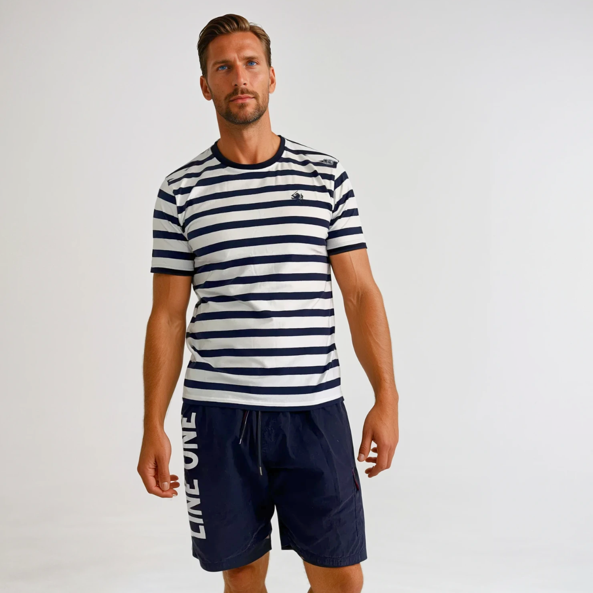 Line One Herren T-Shirt Crew Neck "printed"