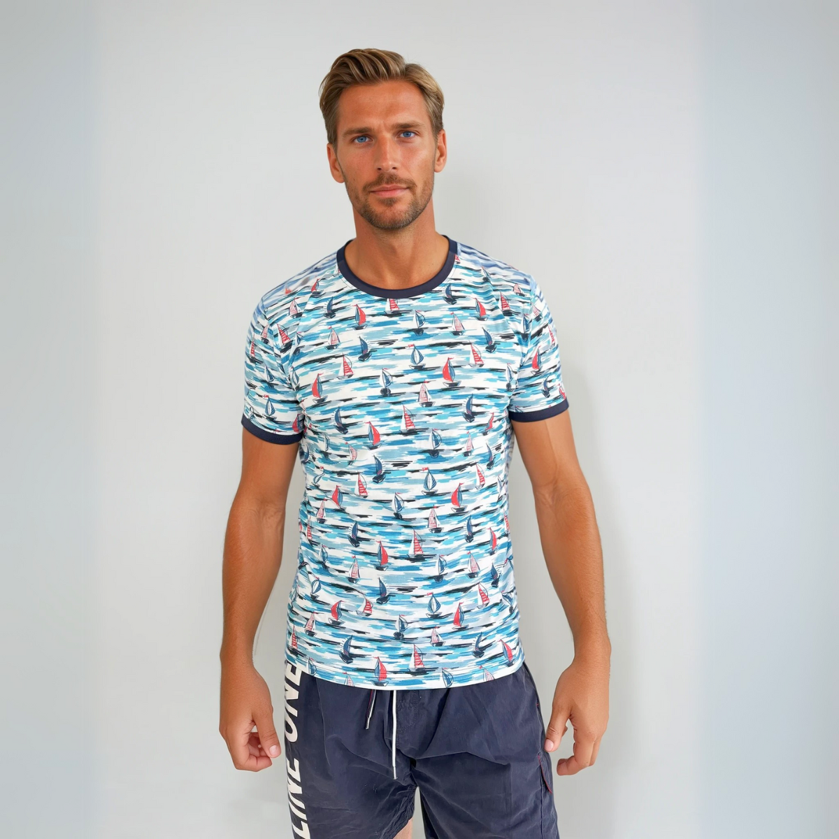 Line One Herren T-Shirt Crew Neck "printed"