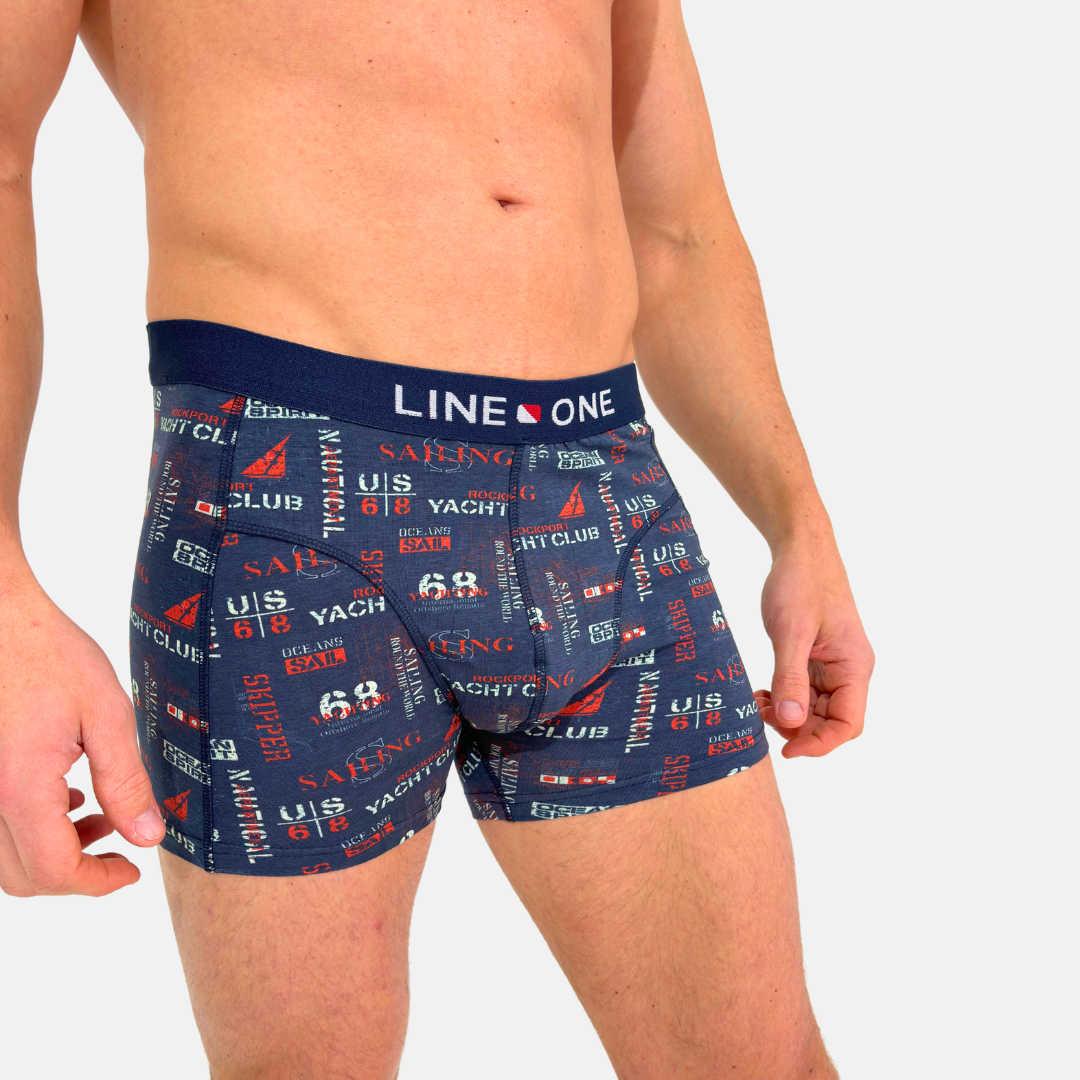 Line One Herren Boxershorts "Yacht Club"