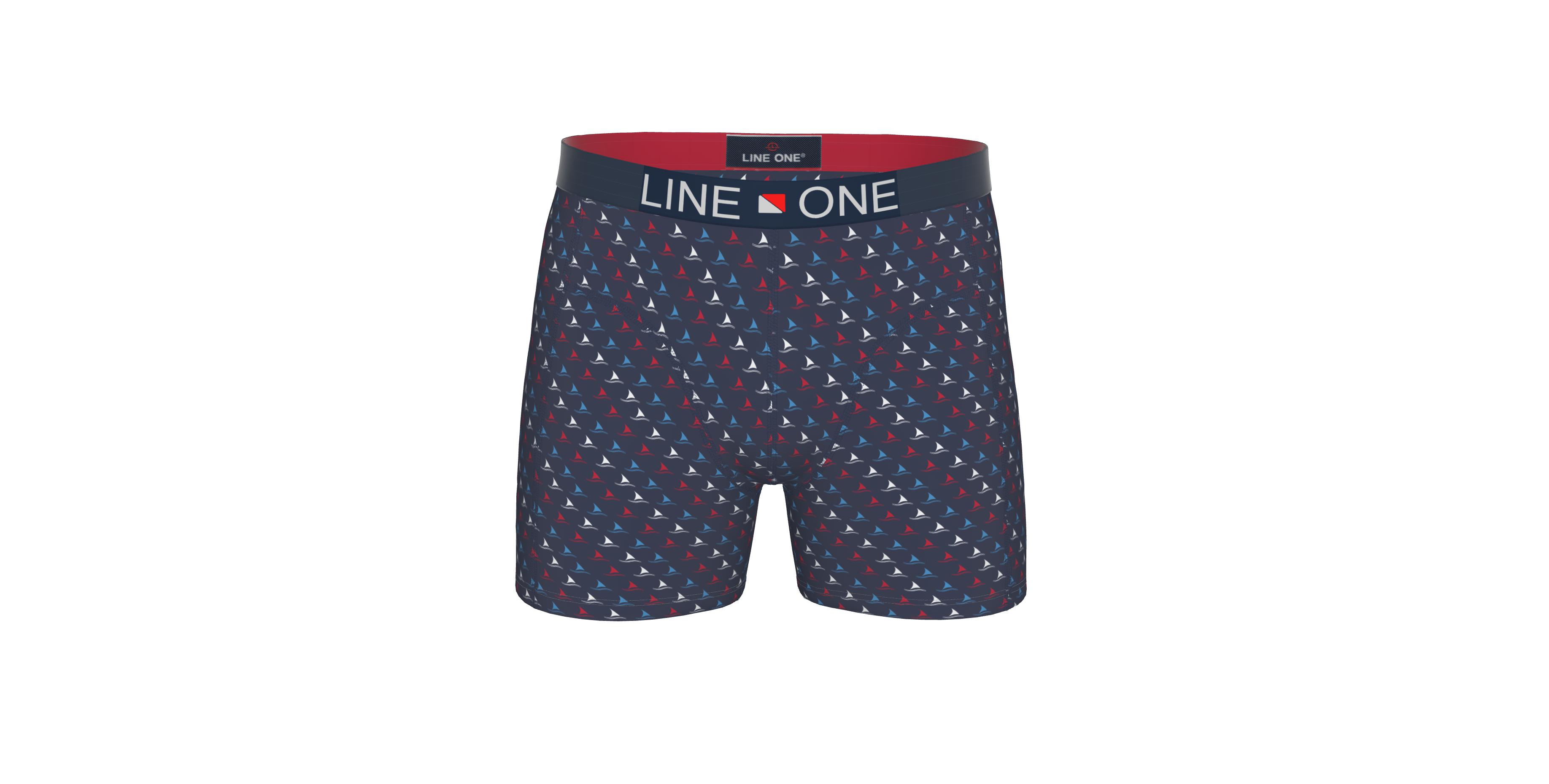 Line One Herren Boxershort "Digital" bedruckt