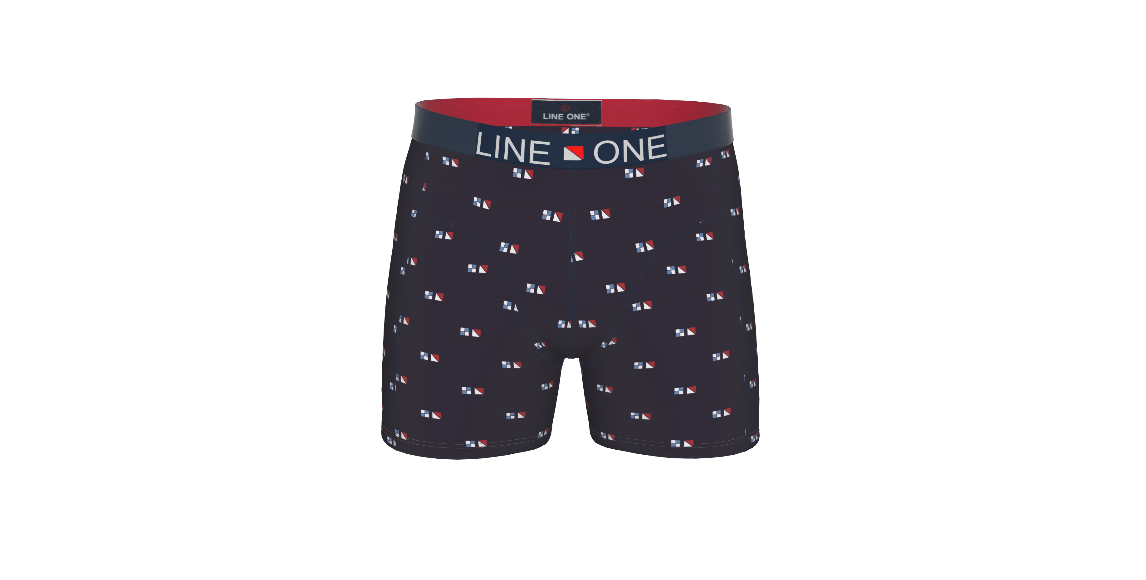 Line One Herren Boxershort "Digital" bedruckt
