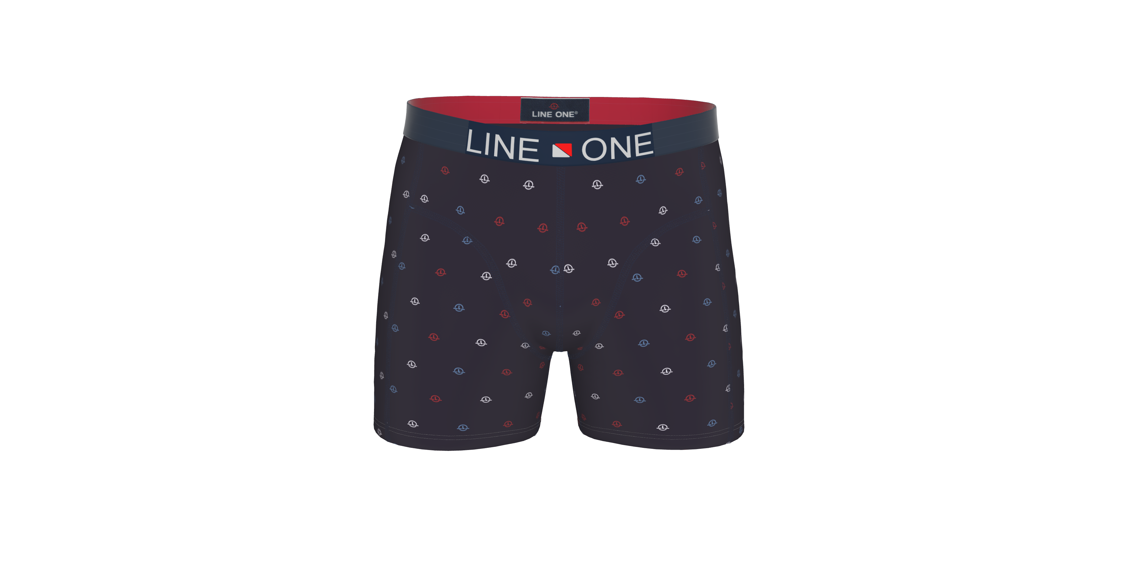 Line One Herren Boxershort "Digital" bedruckt