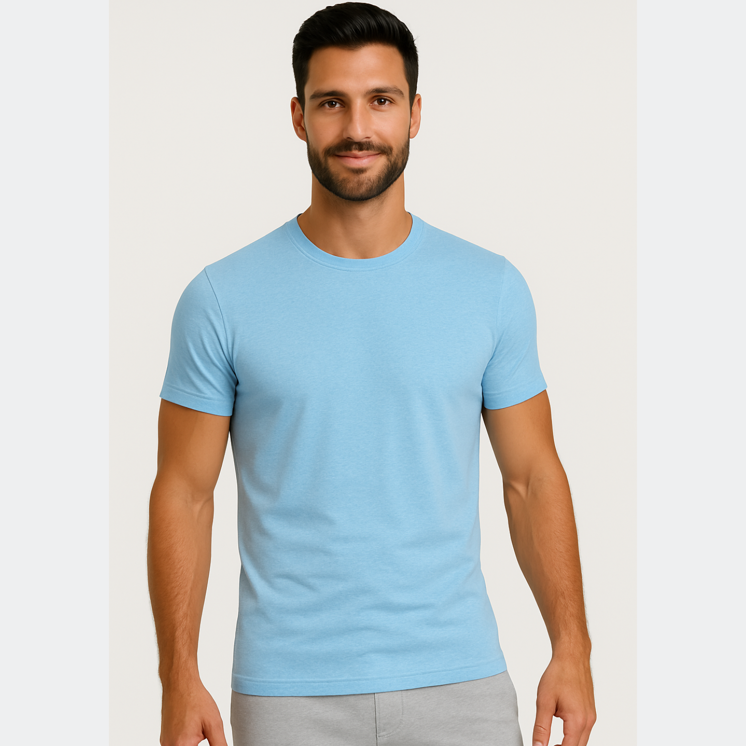 Herren T-Shirt – T-Shape, Rundhals, Baumwolle