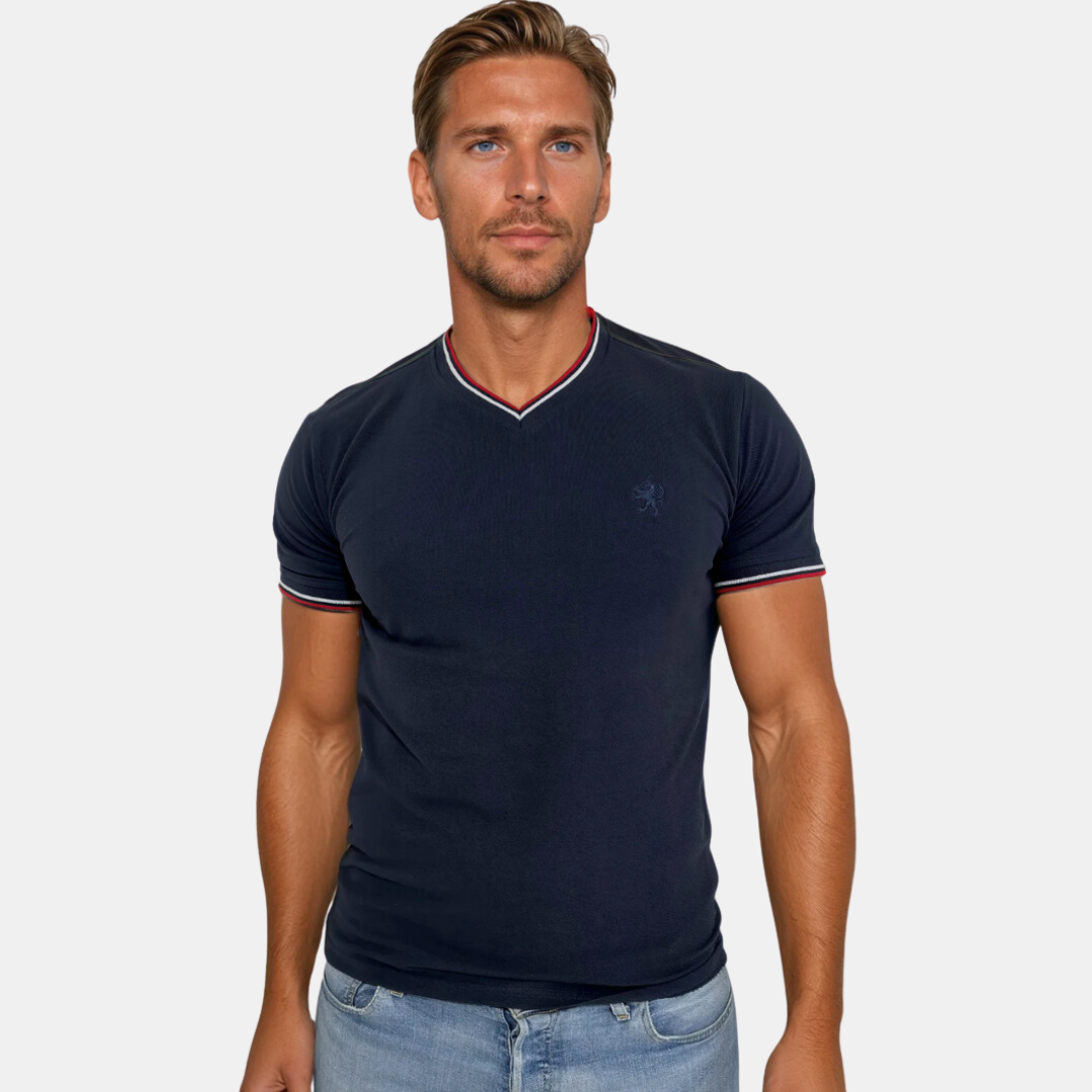 Line One Herren T-Shirt V-Neck