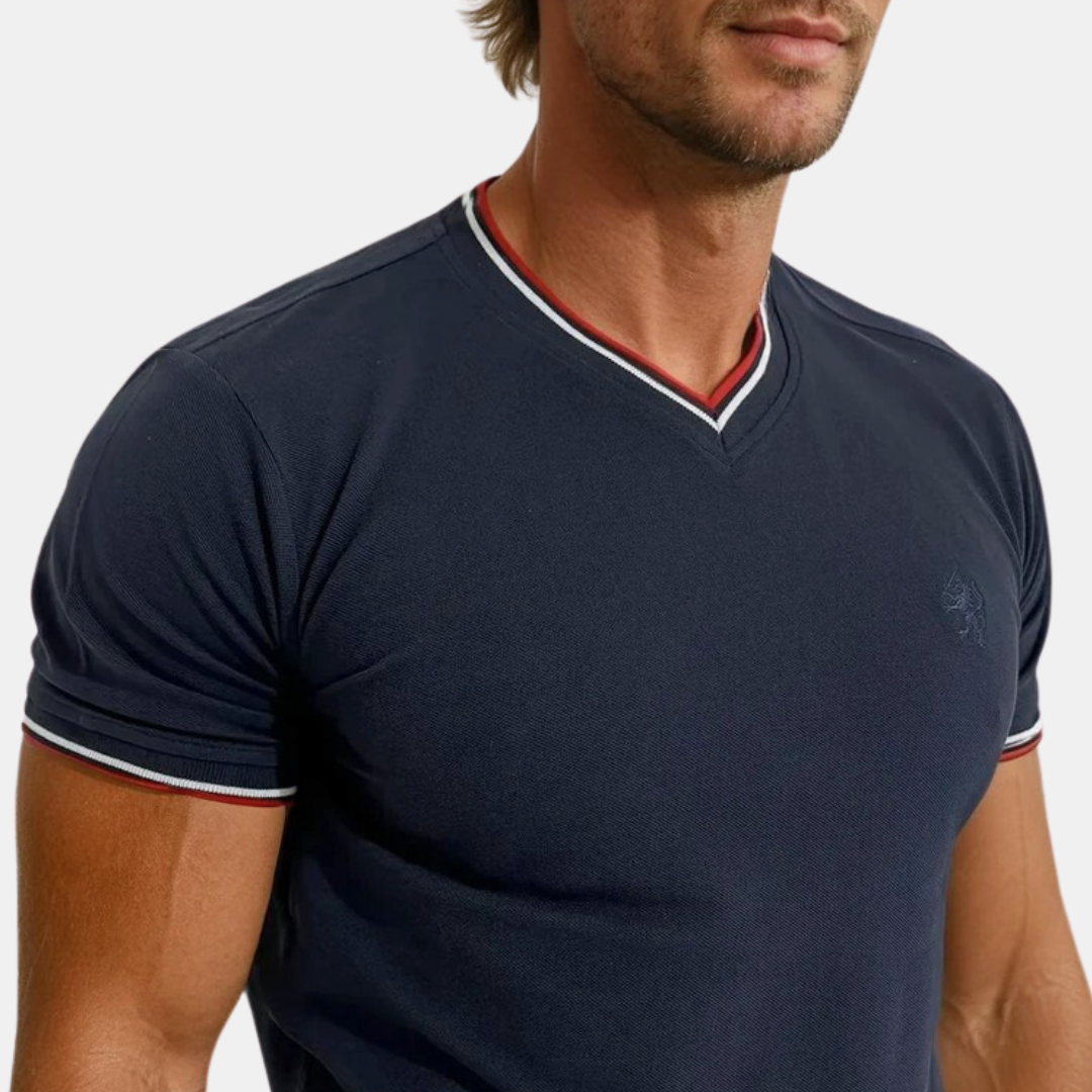Line One Herren T-Shirt V-Neck