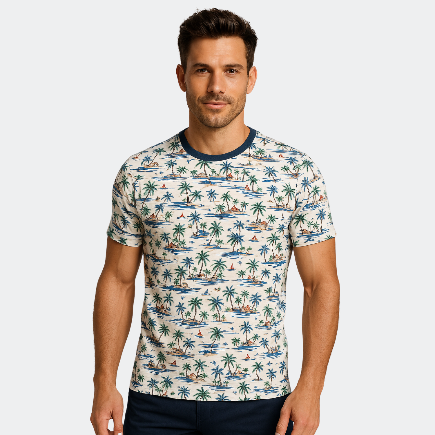 Line One Herren T-Shirt Crew Neck "printed"