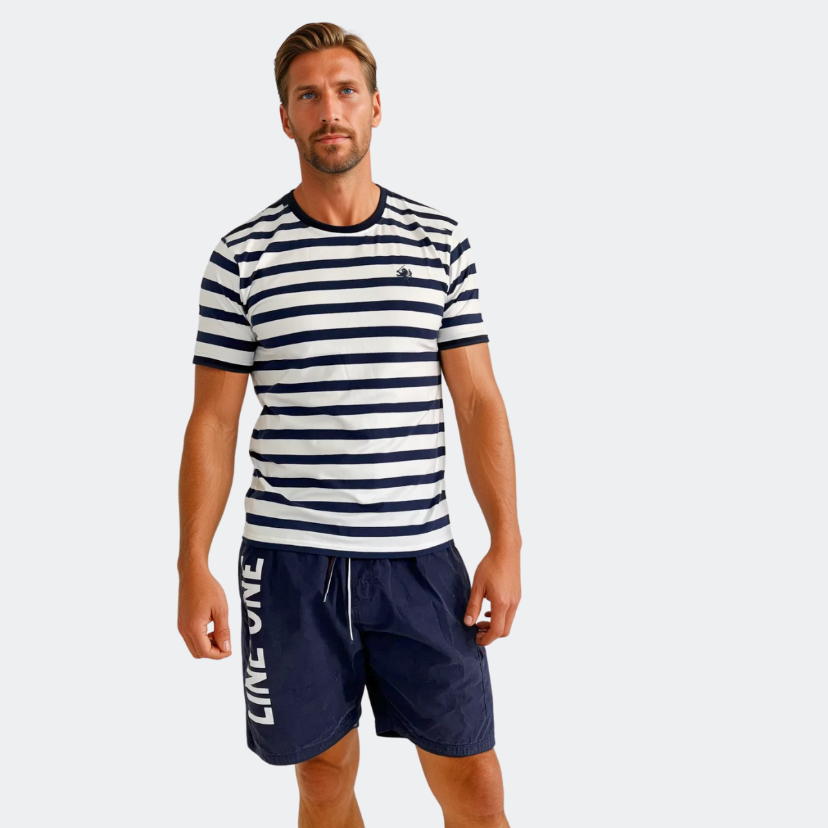 Line One Herren T-Shirt Crew Neck "printed"