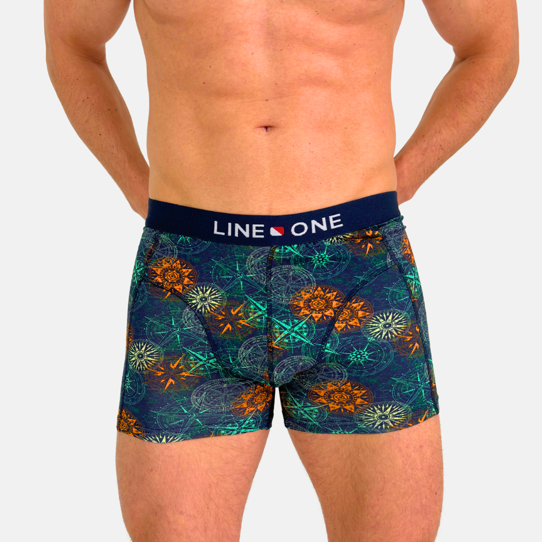Line One Herren Boxershorts "Compass Rose"