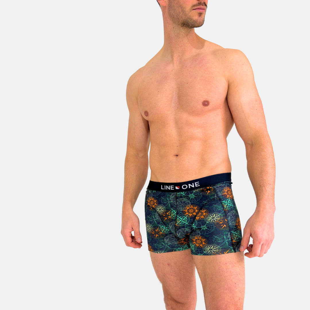 Line One Herren Boxershorts "Compass Rose"