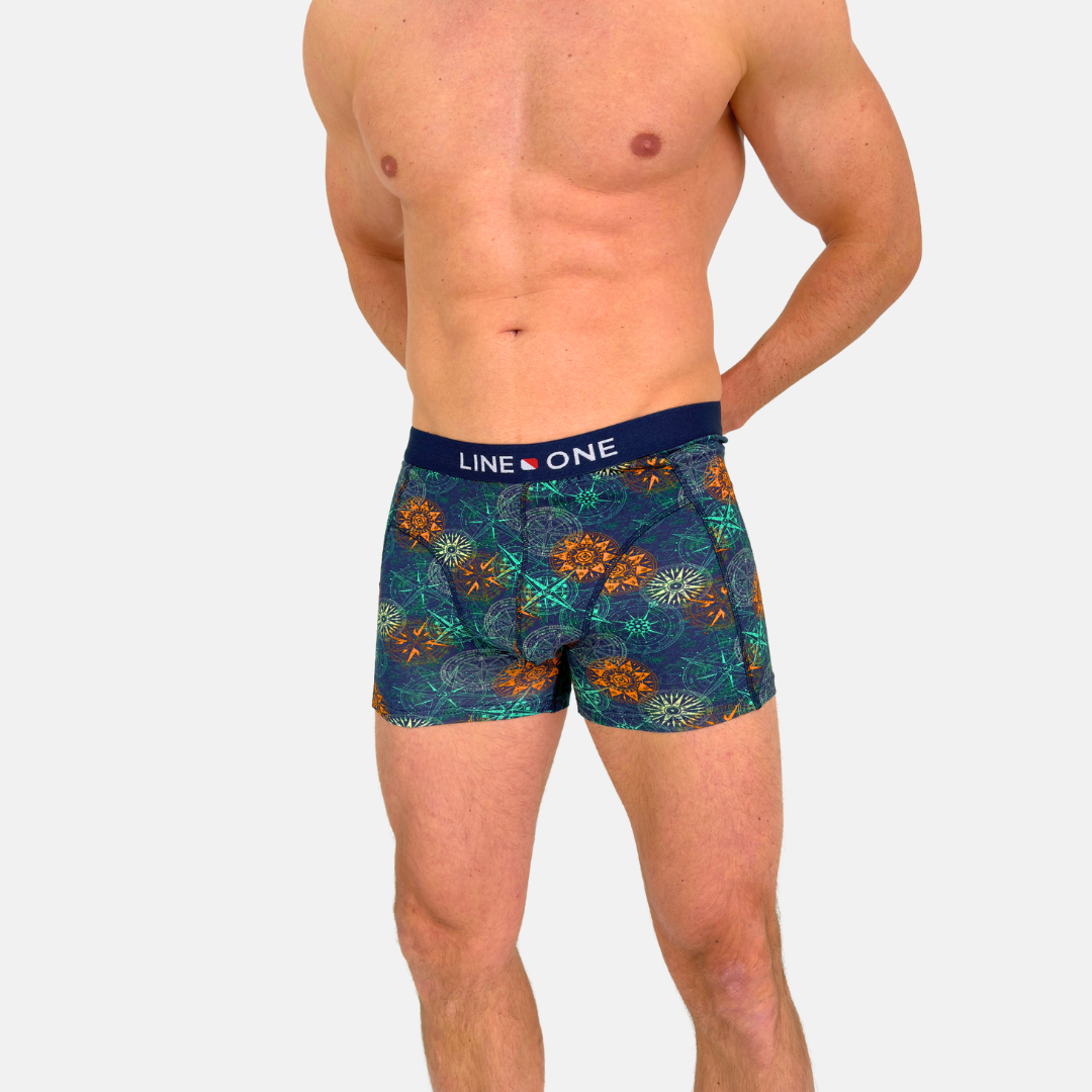 Line One Herren Boxershorts "Compass Rose"