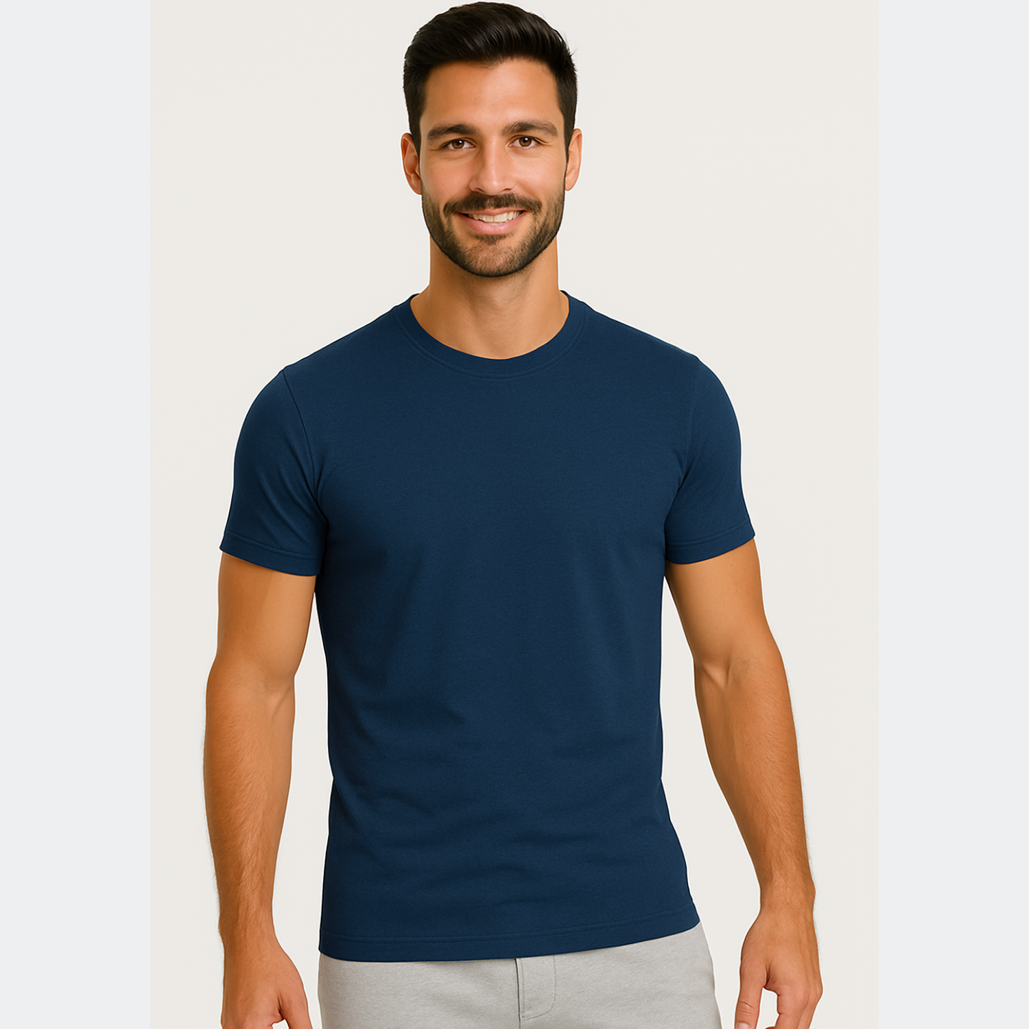 Herren T-Shirt – T-Shape, Rundhals, Baumwolle