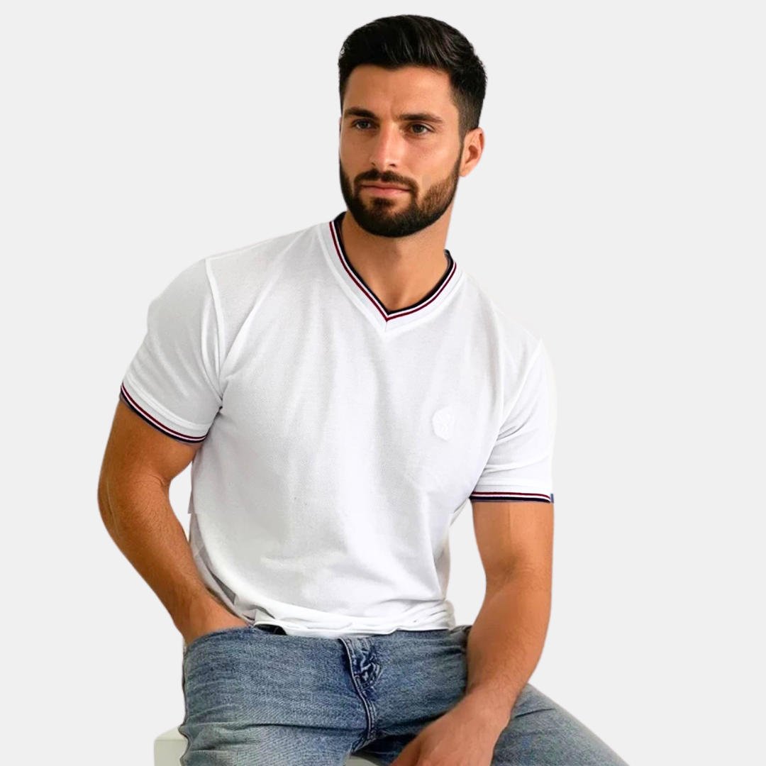 Line One Herren T-Shirt V-Neck