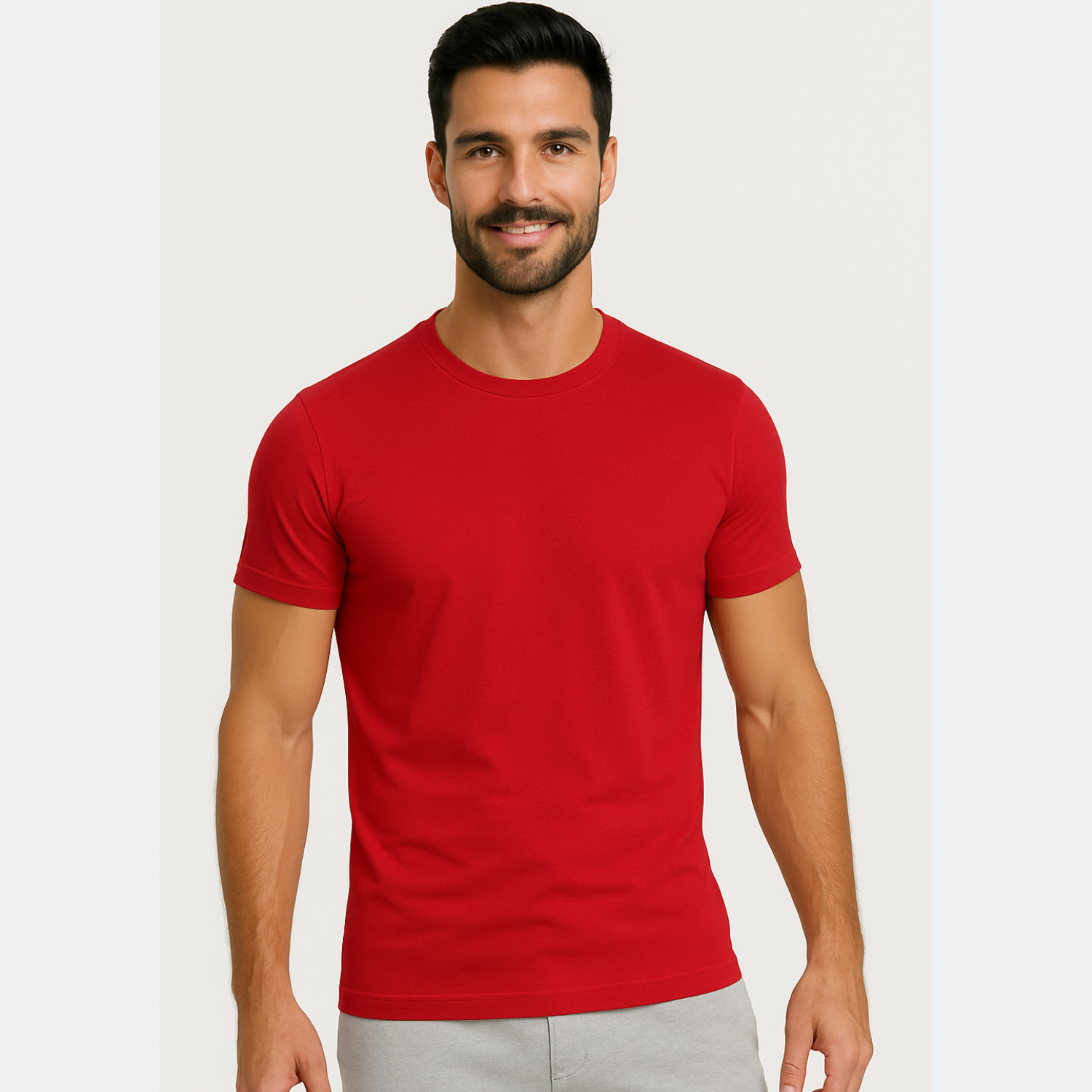 Herren T-Shirt – T-Shape, Rundhals, Baumwolle