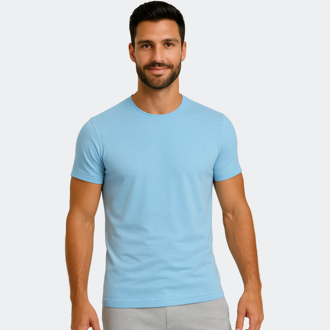 Herren T-Shirt – T-Shape, Rundhals, Baumwolle