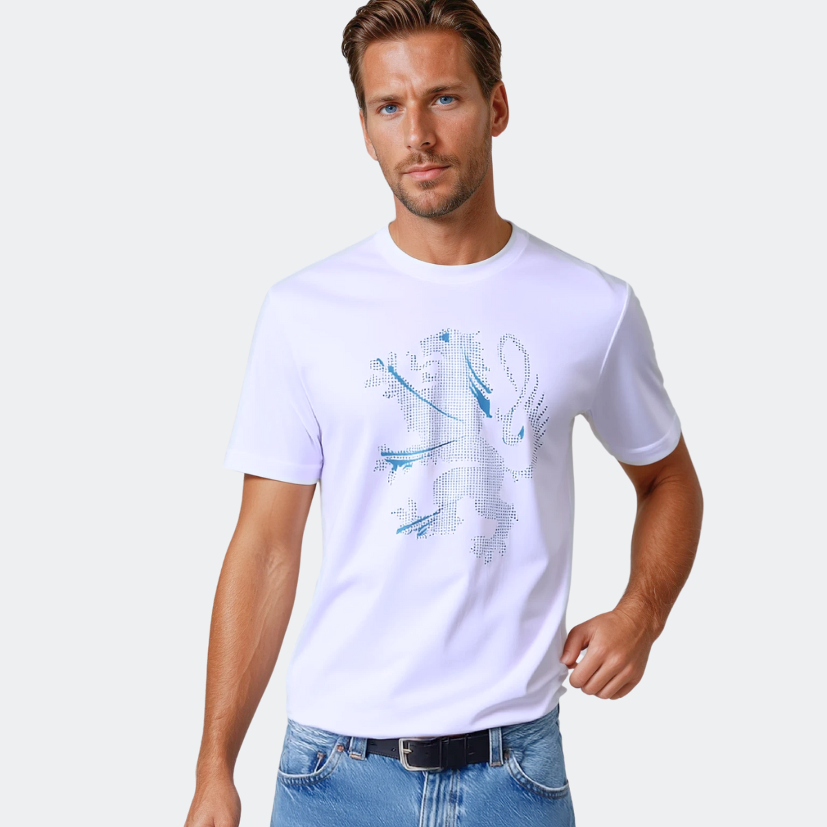 Line One Herren T-Shirt Crew Neck