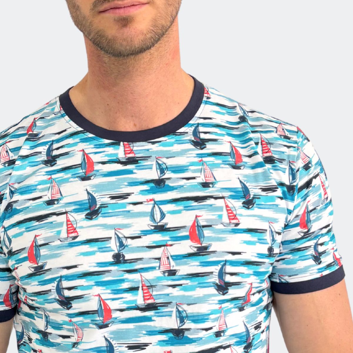 Line One Herren T-Shirt Crew Neck "printed"