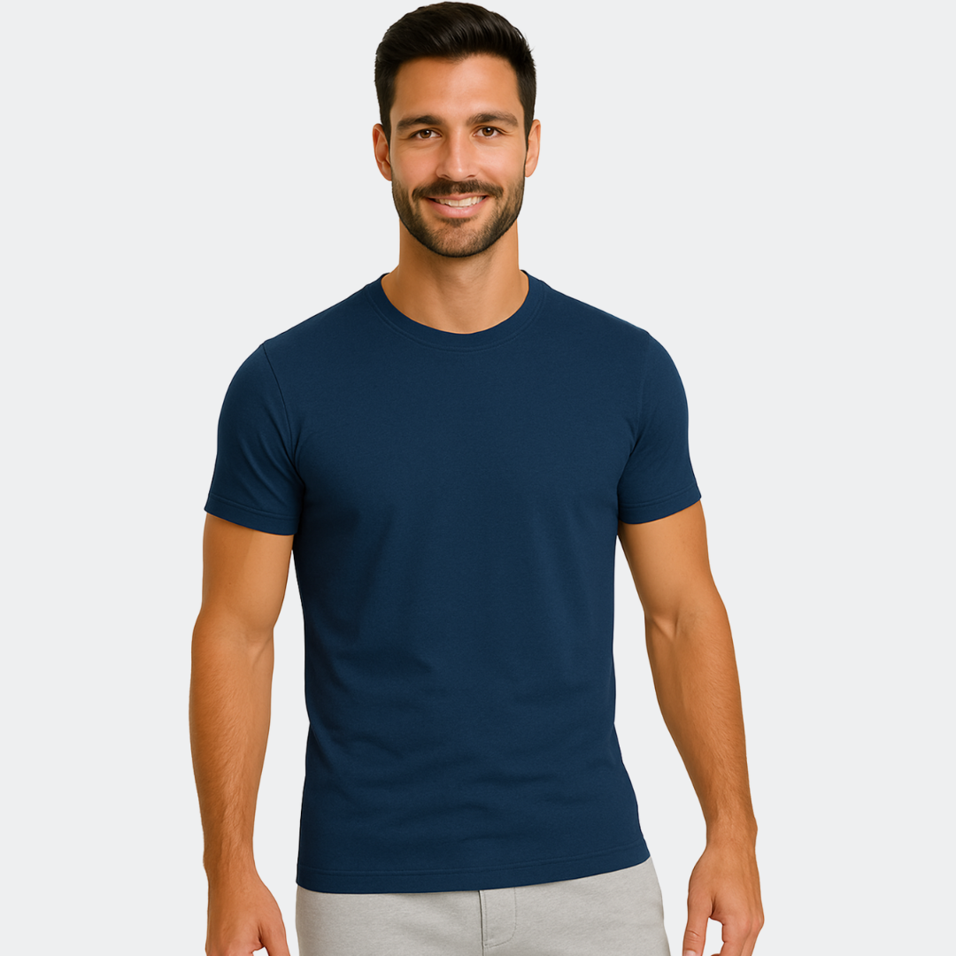 Herren T-Shirt – T-Shape, Rundhals, Baumwolle