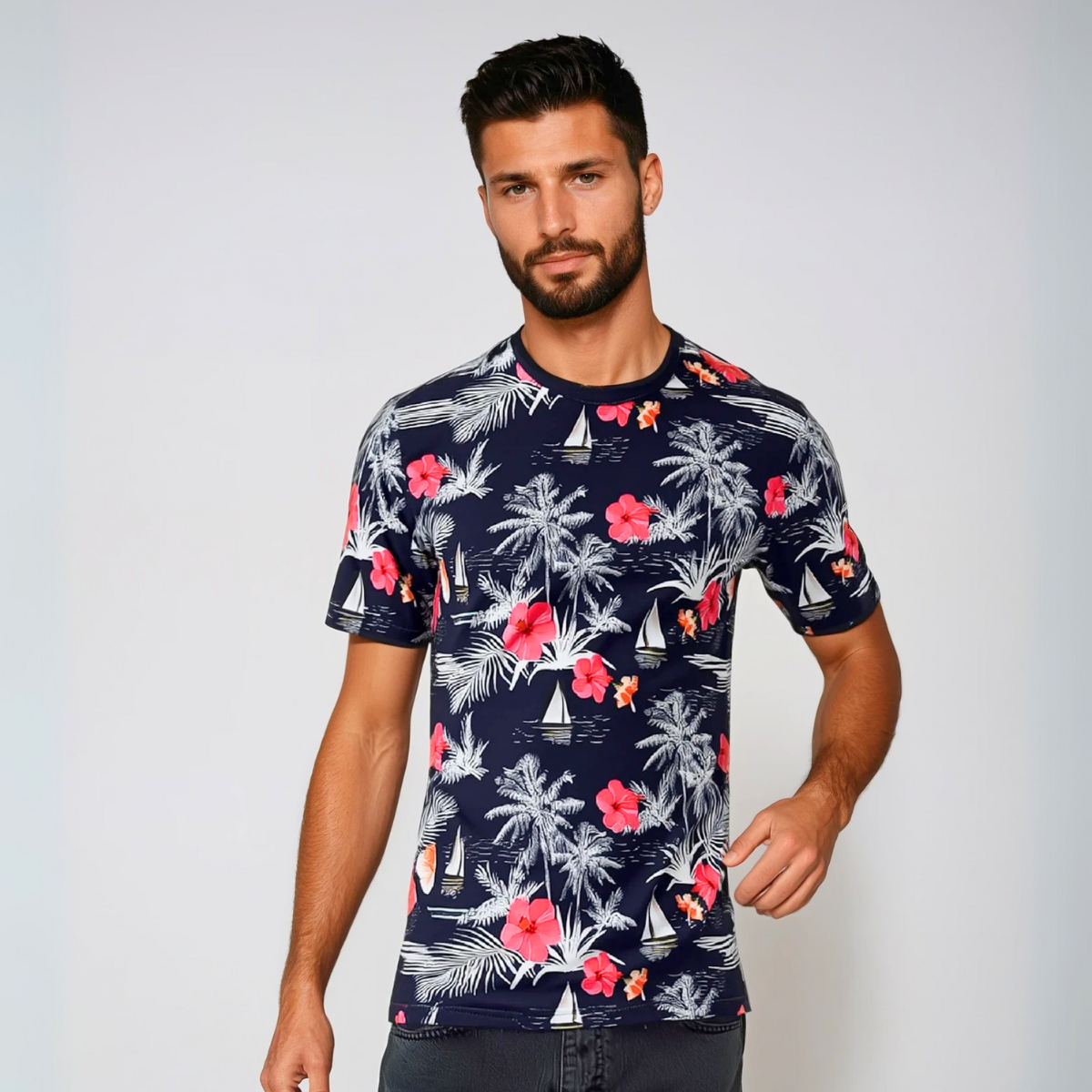 Line One Herren T-Shirt Crew Neck "printed"