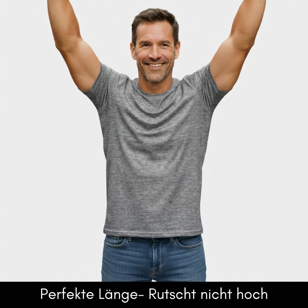 Herren T-Shirt – T-Shape, Rundhals, Baumwolle